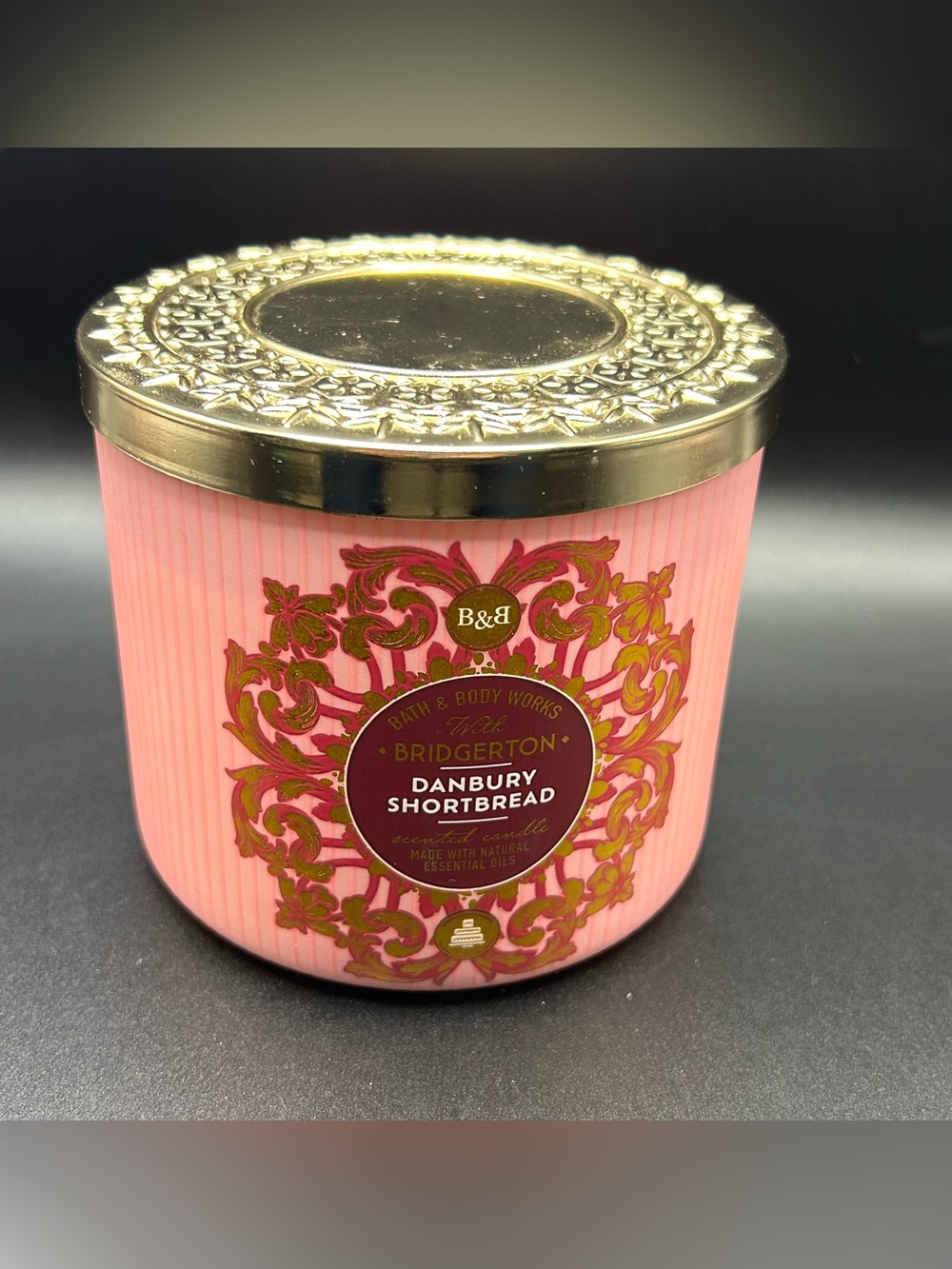 BRIDGERTON Danbury Shortbread 3 WICK Jar CANDLE BATH & BODY WORKS 14.5 OZ New